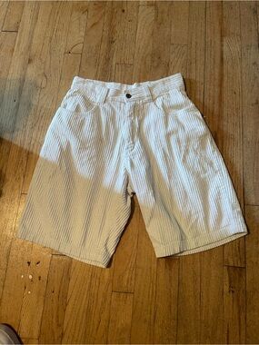 Billabong White Corduroy Flat Front Men's Shorts
